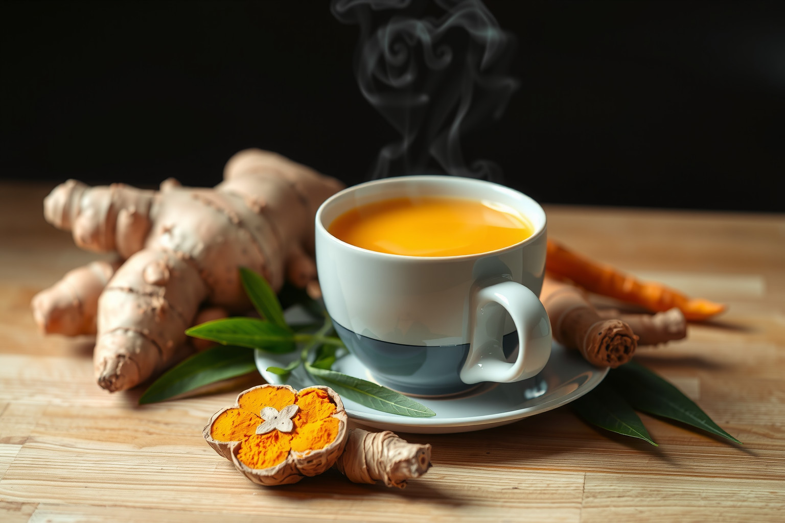 A gyömbér-kurkuma tea csökkenti a szívbetegségek kockázatát.