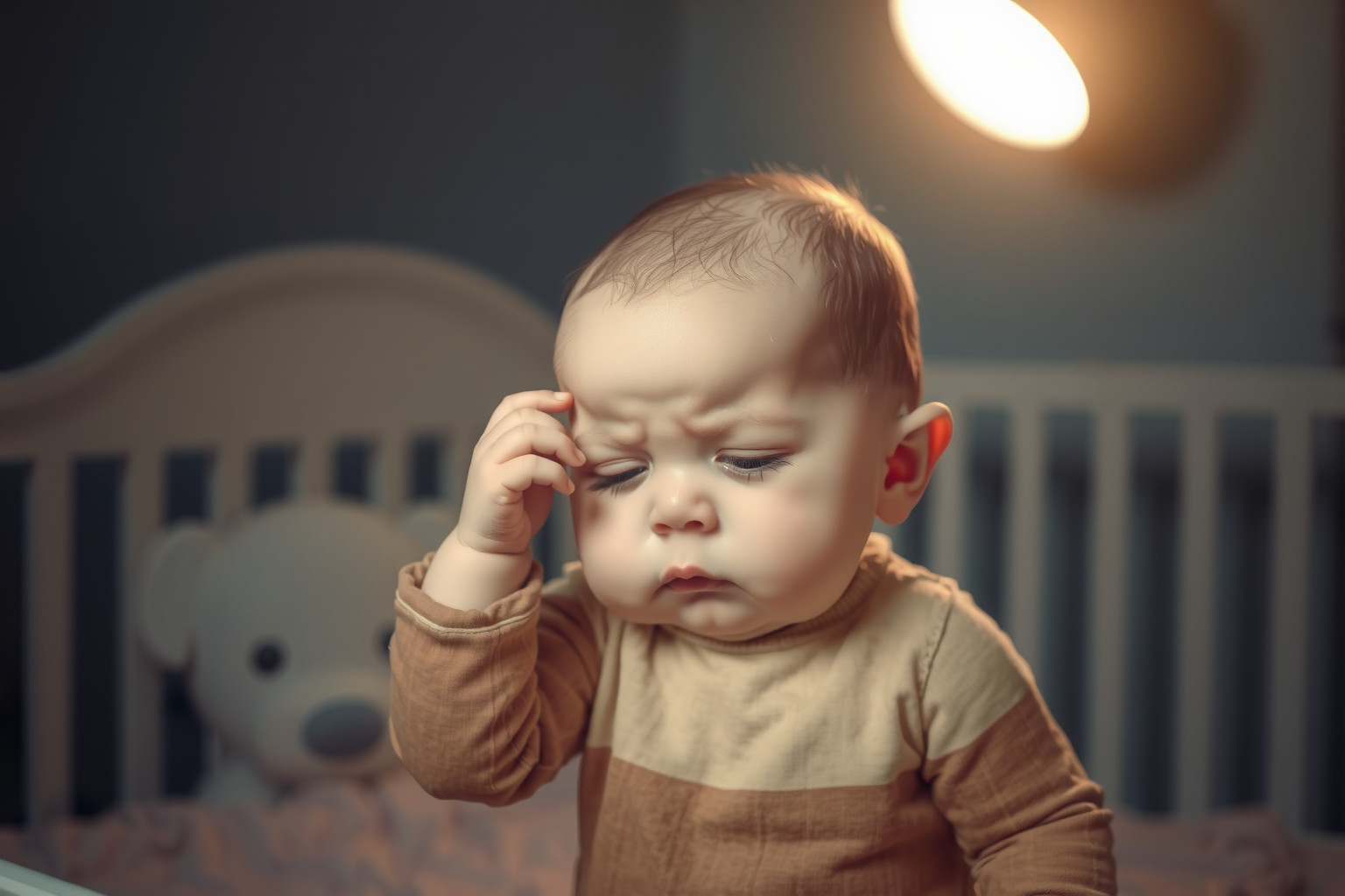 A túlfáradt baba agya túlzott stresszben nehezen kapcsolódik.
