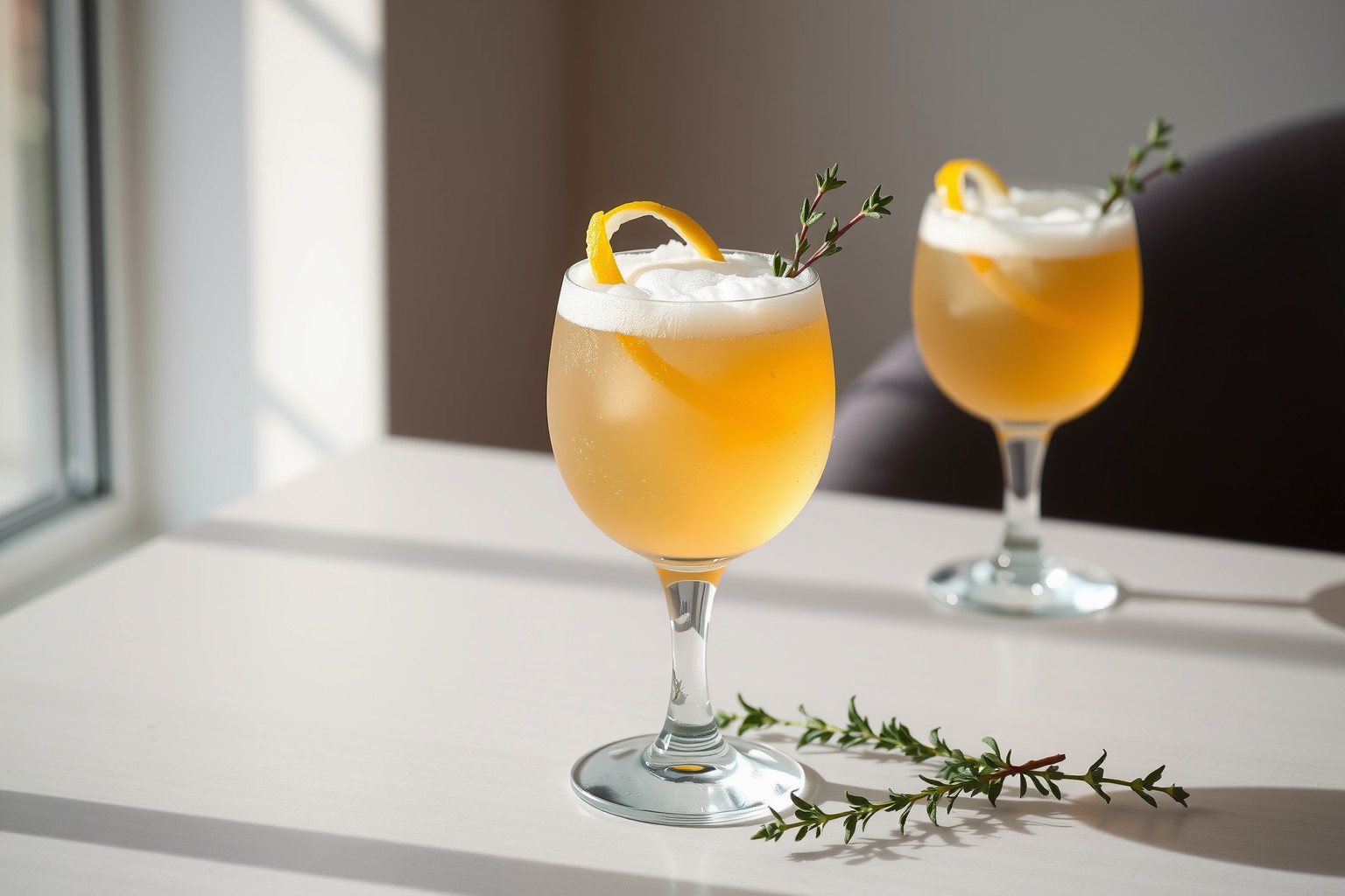 Az Earl Grey tea aromája friss Gin Fizz koktélban bontakozik ki.