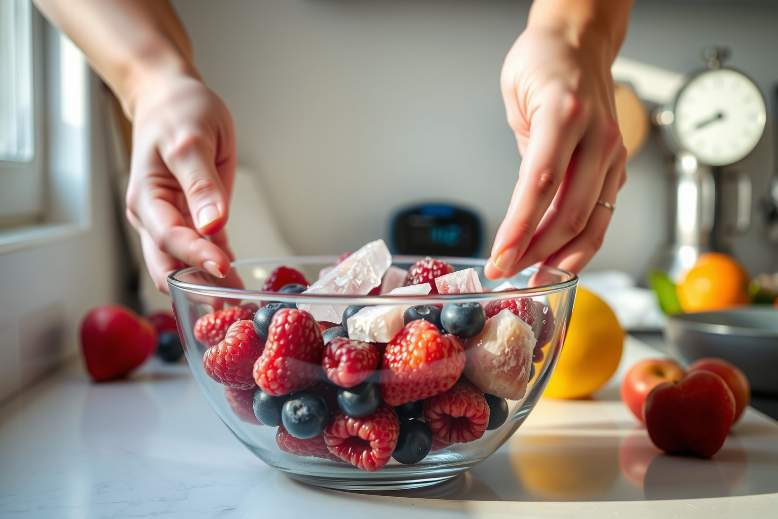 A lassú felolvasztás megőrzi a gyümölcsök antioxidánsait.