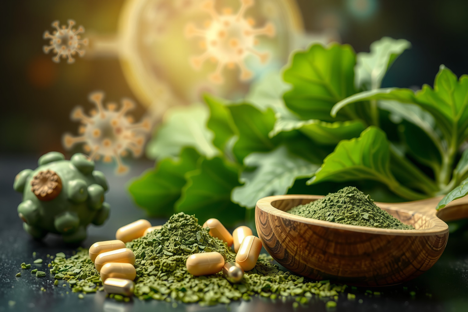 A spirulina erős antioxidánsai fokozzák az immunsejtek aktivitását.