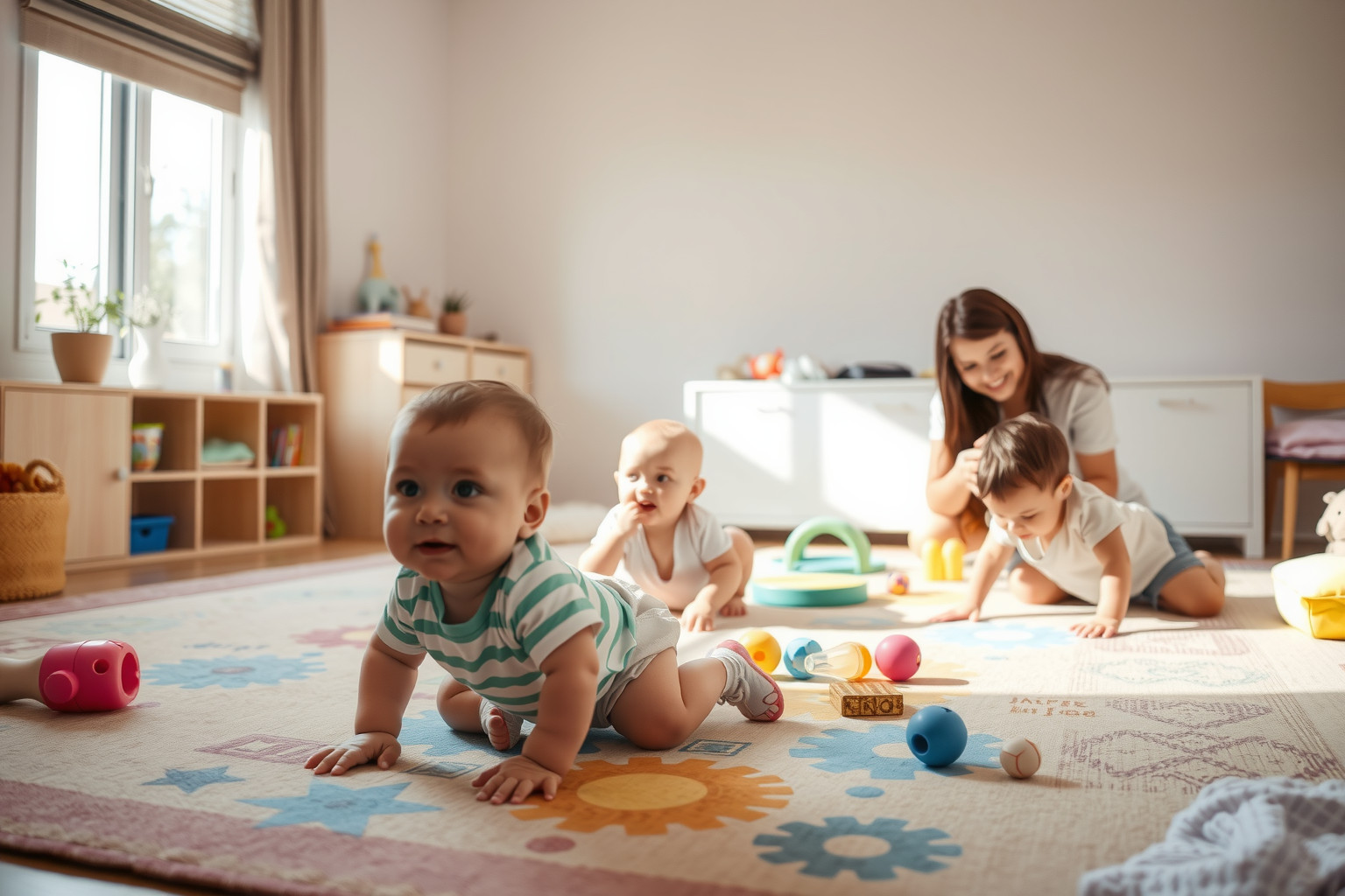 Babák számára a színes, texturált játékok lekötik legjobban.