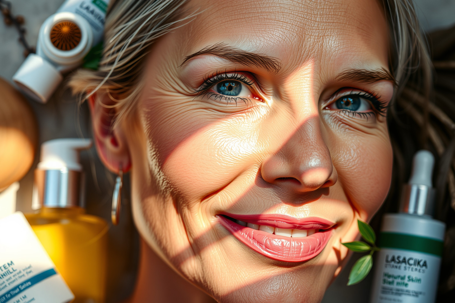 A retinol serkenti a kollagéntermelést, csökkentve a ráncokat.