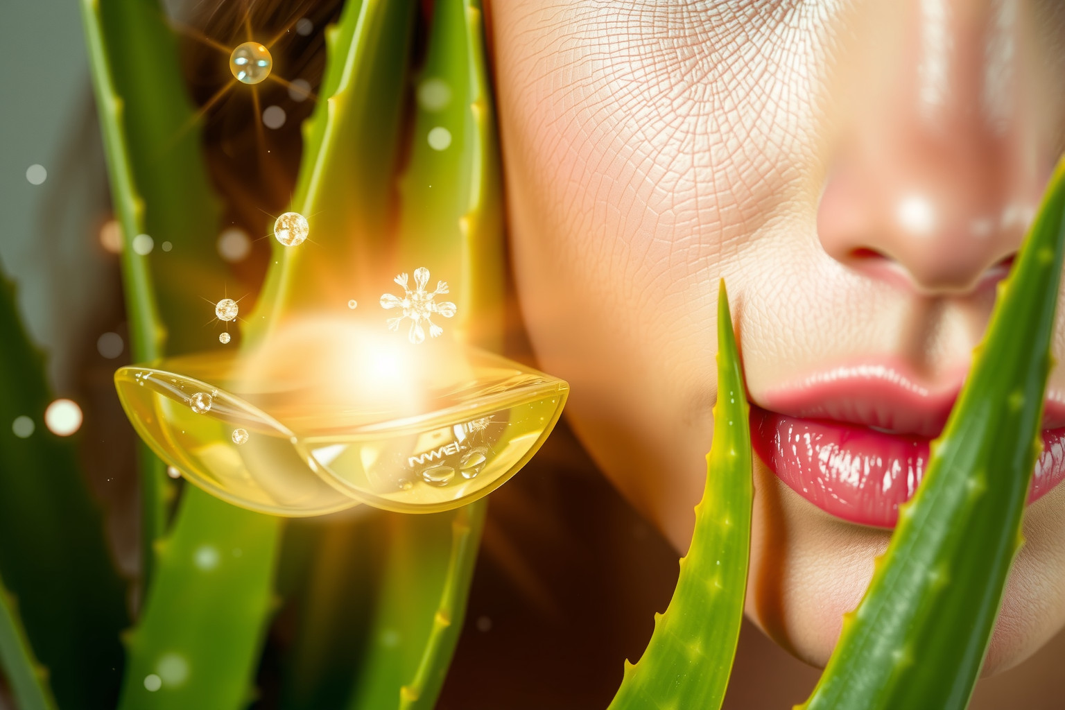 Az Aloe Vera antioxidánsai hatékonyan gátolják a bőr öregedését.