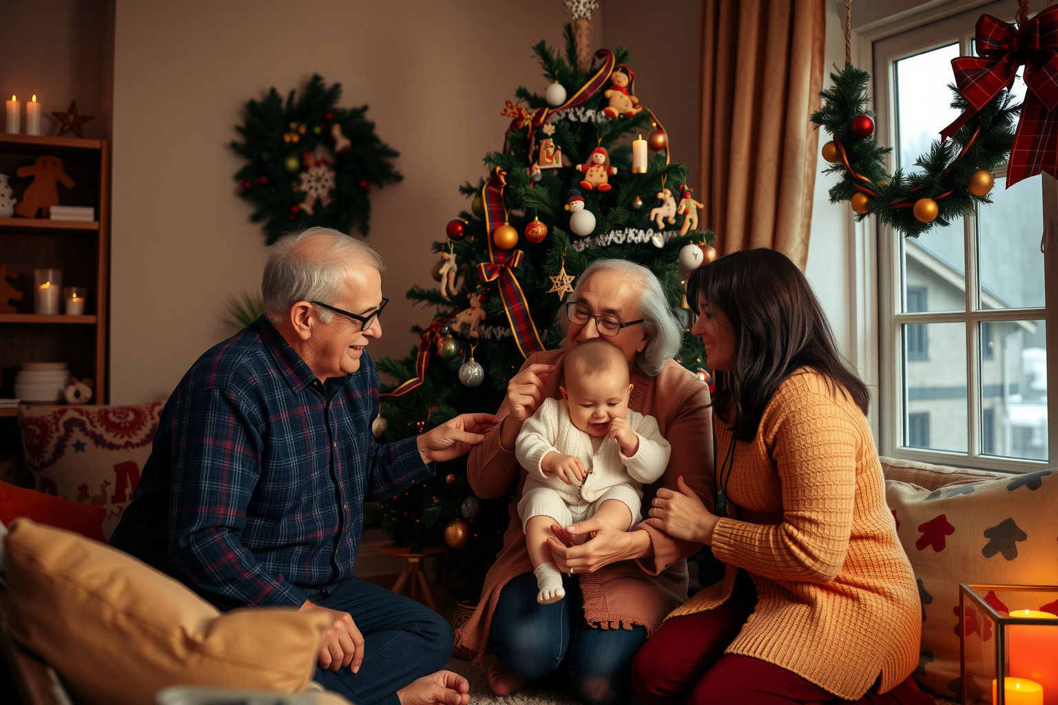 A nagyszülők ünnepi emlékekkel gazdagítják az adventi készülődést.