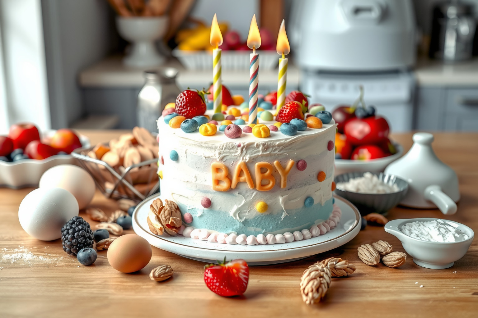 Glutén és diómentes torta biztonságosabb az allergiás babáknak.