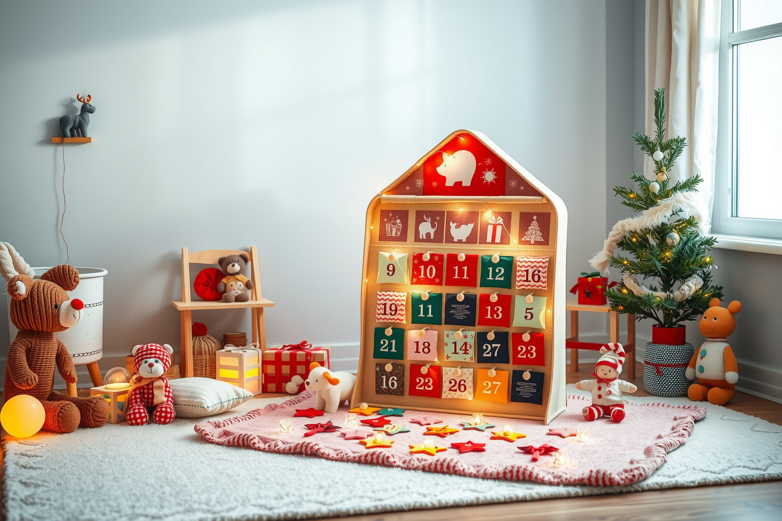 Használj természetes anyagokat a baba-barát adventi naptárhoz!