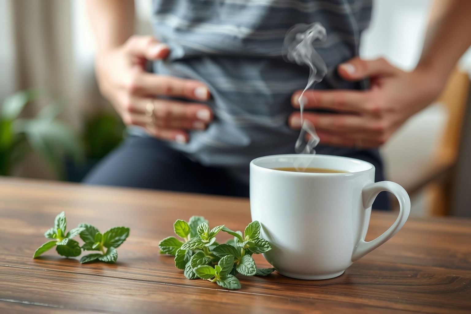 A borsmenta tea stresszoldó hatása segíti az emésztést.