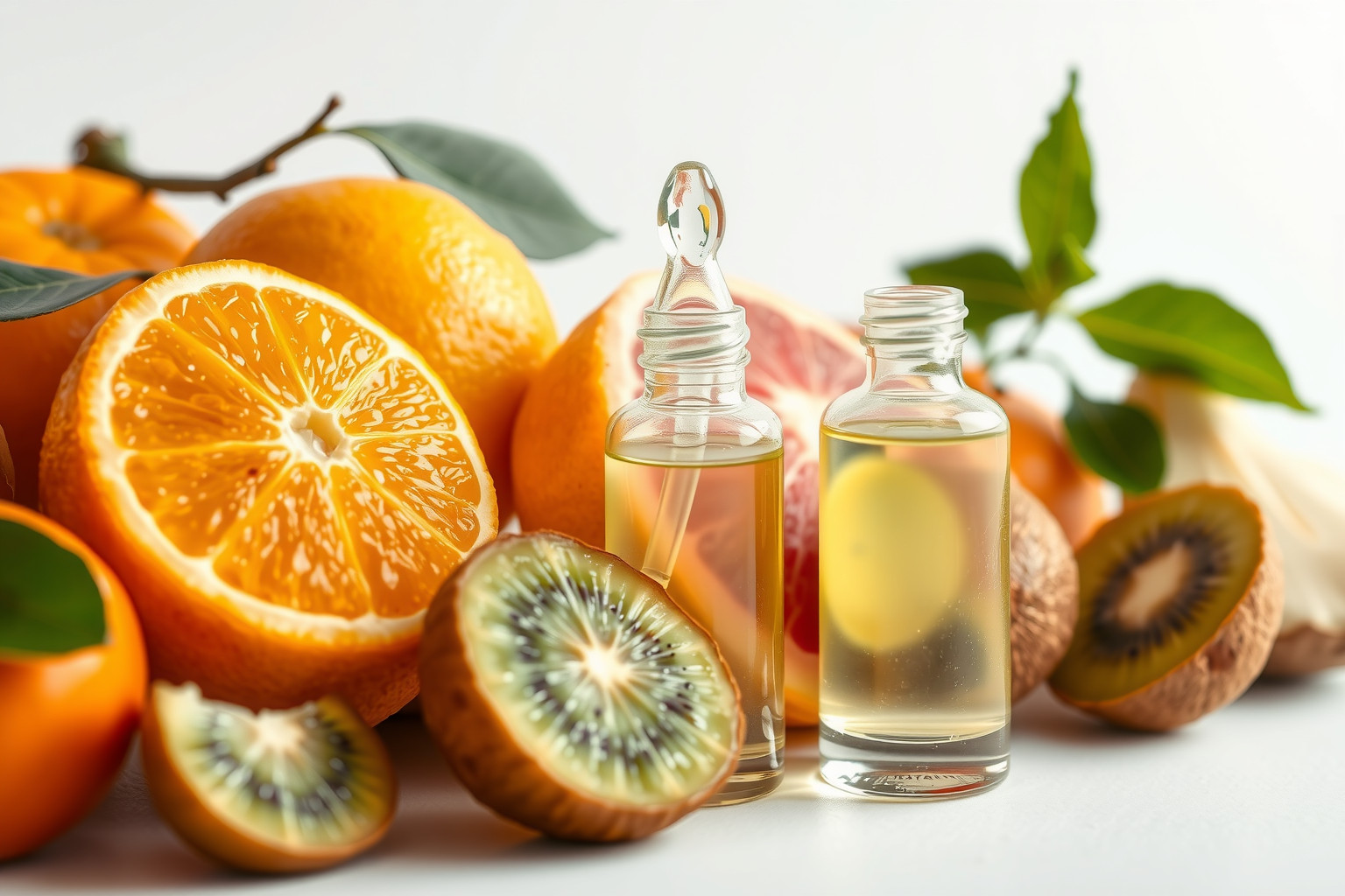 A C-vitamin gazdag forrásai az citrusfélék és bogyós gyümölcsök.