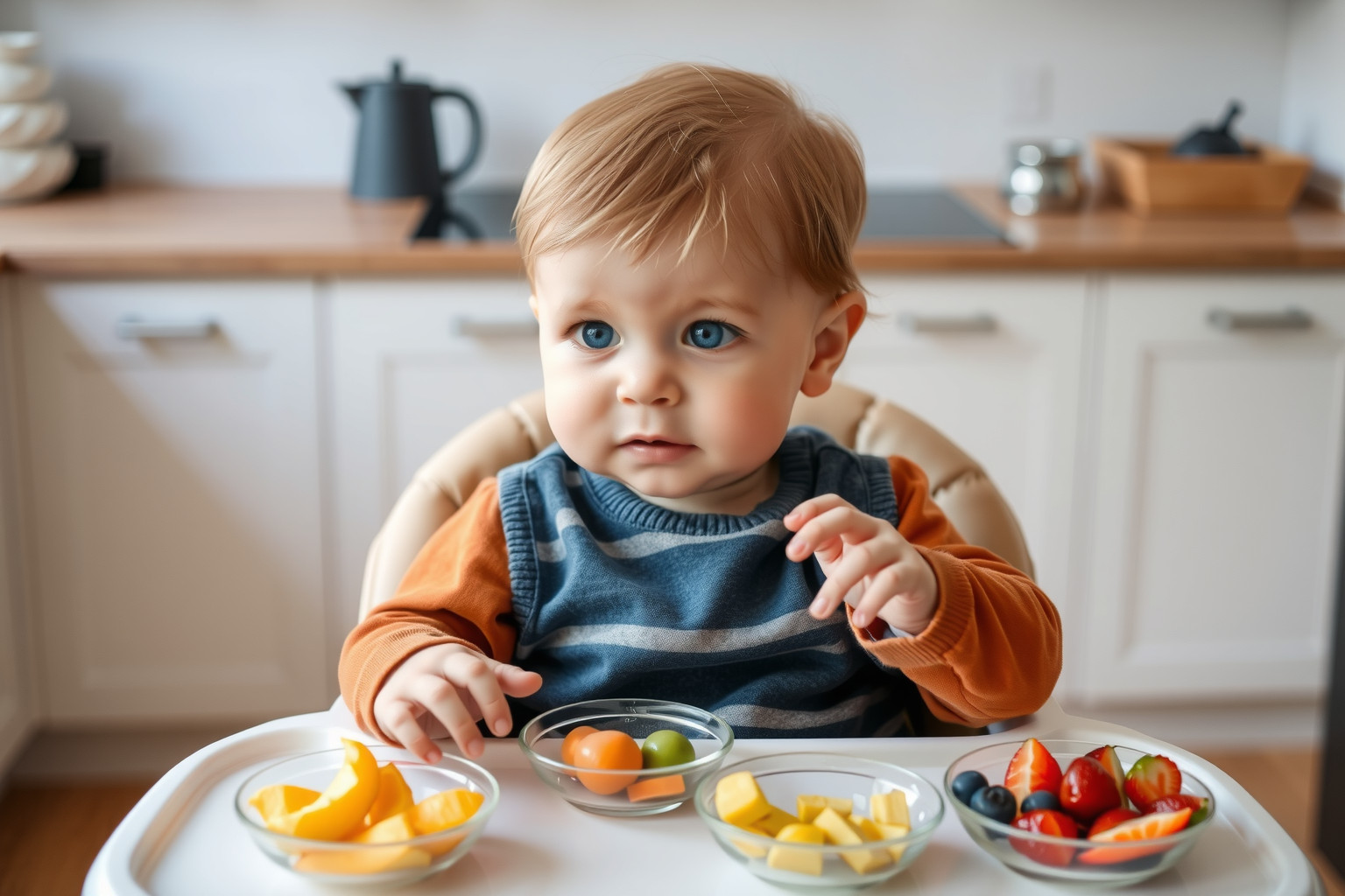A BLW során a baba önállóan fedezi fel az ízeket.