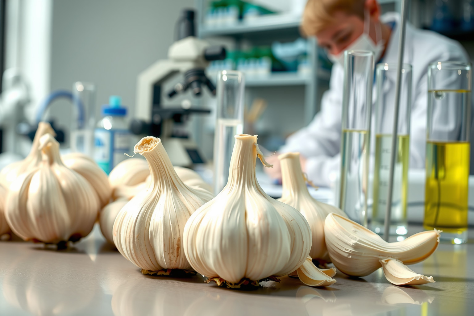 Klinikai vizsgálatok megerősítették a fokhagyma hatékony antibiotikus hatását.
