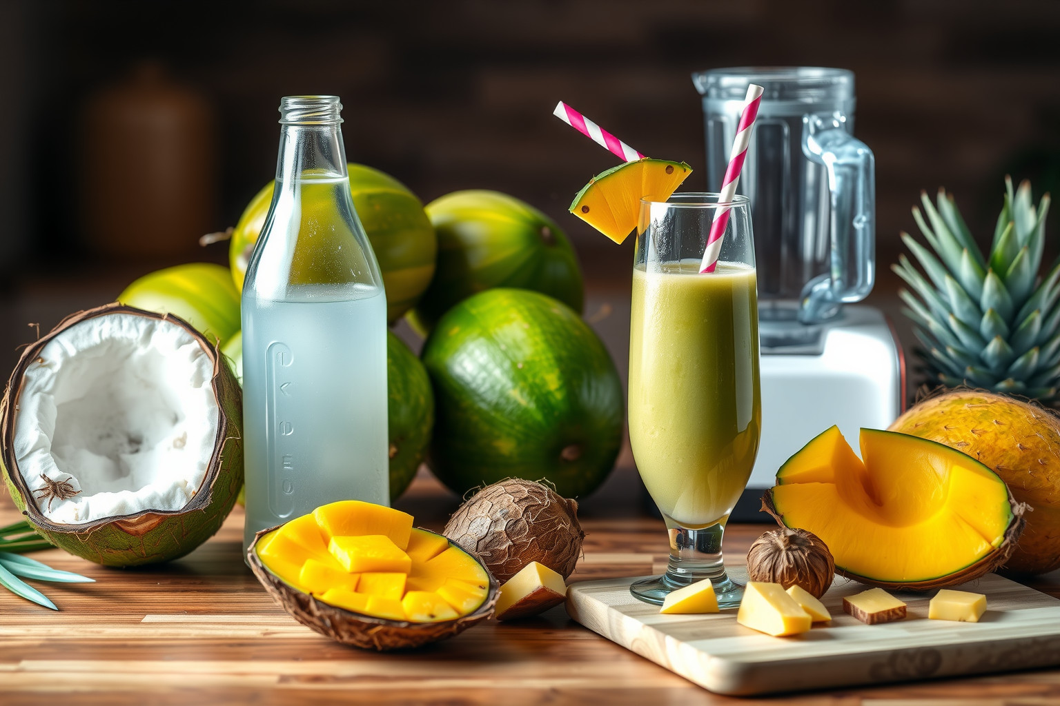 A friss kókuszvíz smoothie-kba és könnyű salátákba is tökéletes!