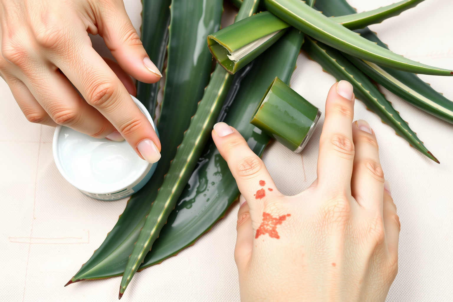 Az Aloe Vera allergiát okozhat érzékeny bőrűeknél.