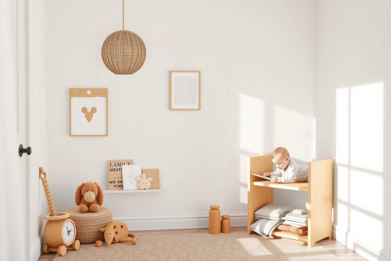 A Montessori módszer elősegíti a baba önálló fejlődését.