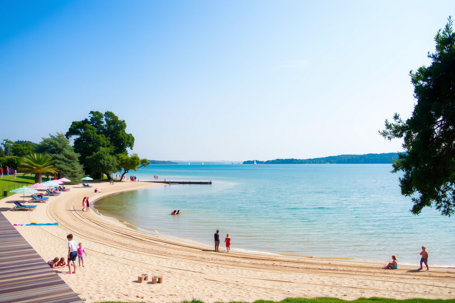 Az Agárdi Popstrand babakocsival könnyen megközelíthető családi strandhely.