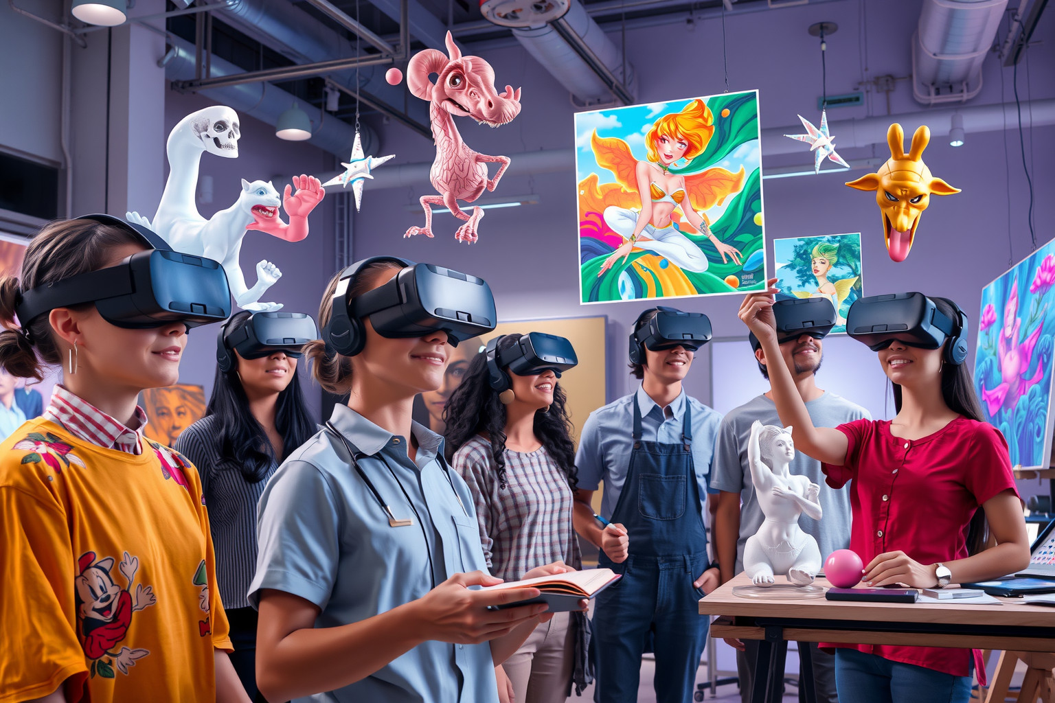A VR forradalmasítja a művészetet új, interaktív dimenziókkal.
