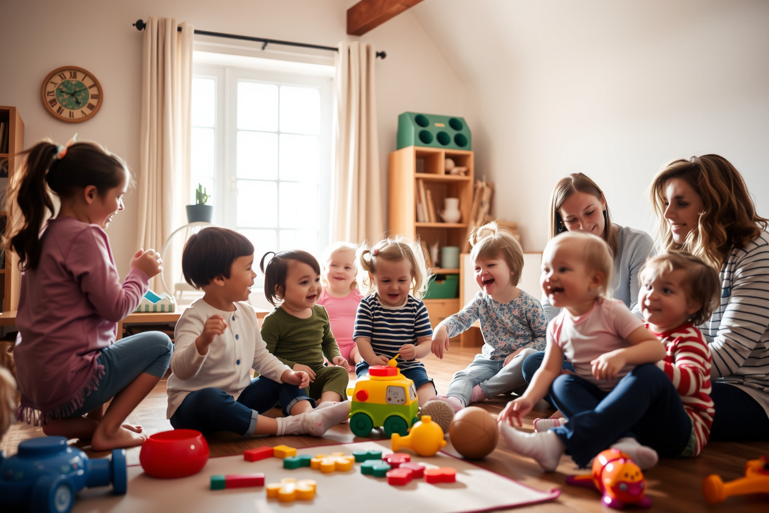 A békés, támogató környezet ösztönzi a baba barátságkötését.