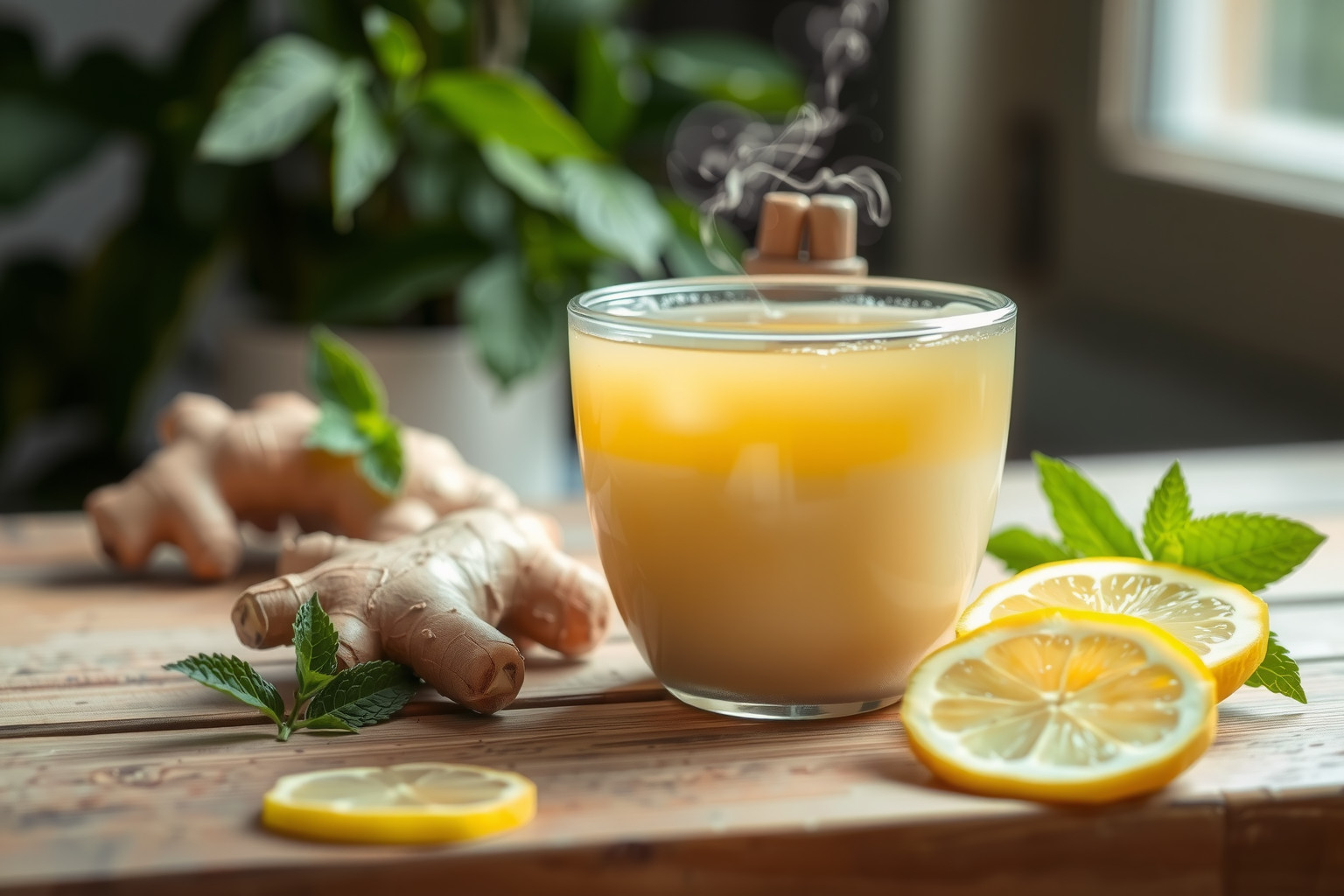 A gyömbéres-citromos tea természetes gyulladáscsökkentő és immunerősítő ital.