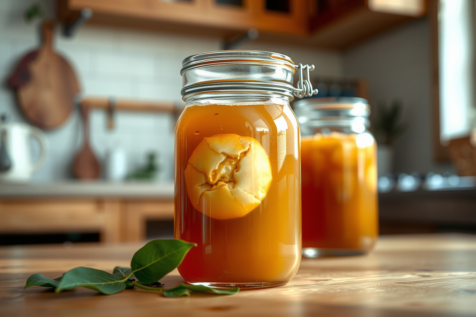 A kombucha élő baktériumai támogatják az emésztőrendszer egészségét.