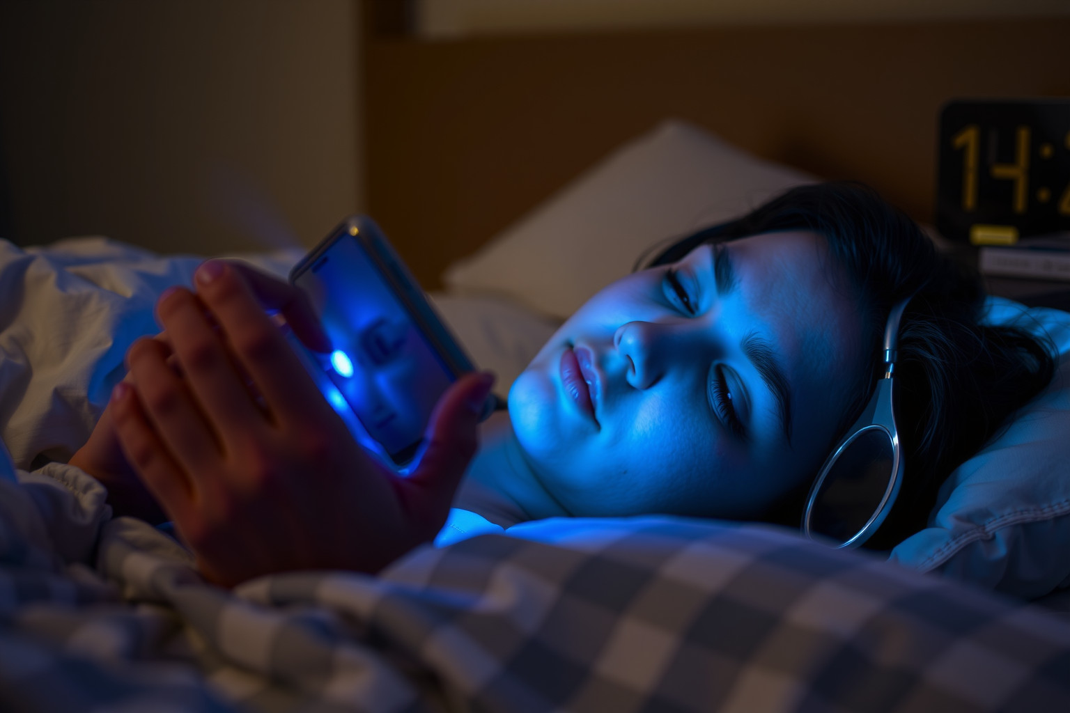 A kék fény csökkenti a melatonin termelődést, rontva az alvást.