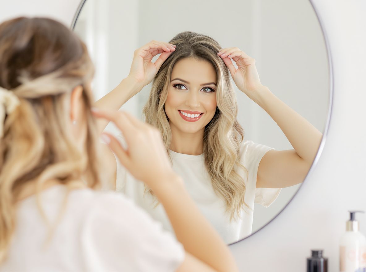 A sapka viselésekor használj volumennövelő spray-t.