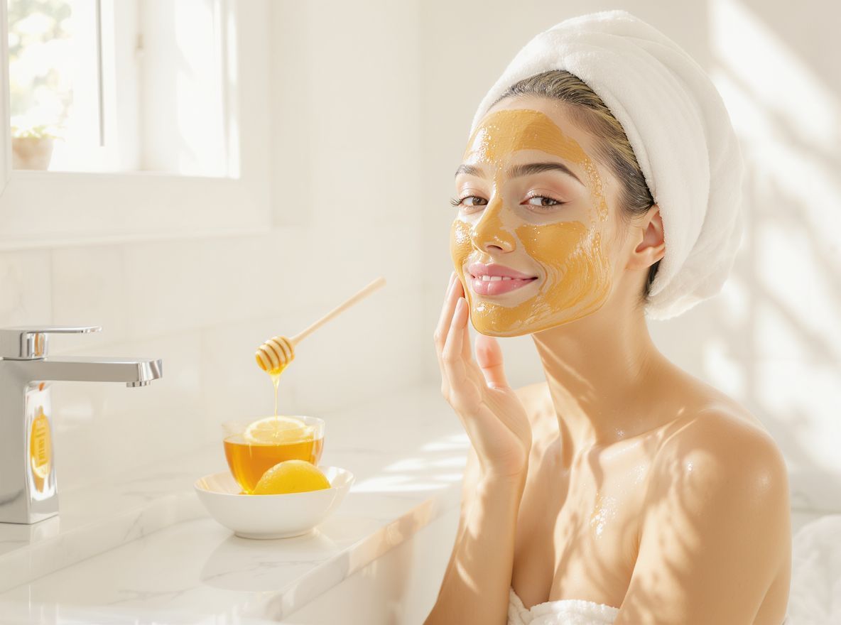 A méz hidratál, a citromlé frissít és világosít.