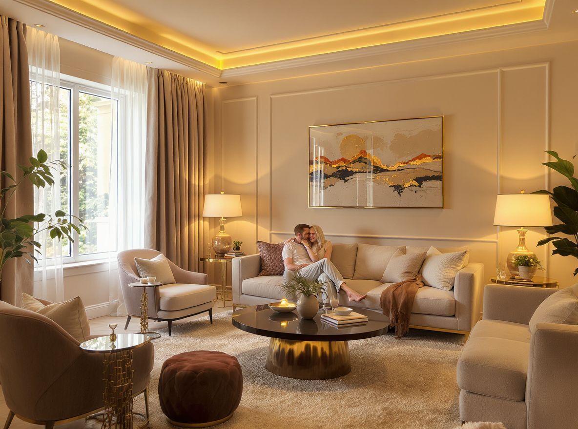 A világítás varázsa formálja a tér érzetét.