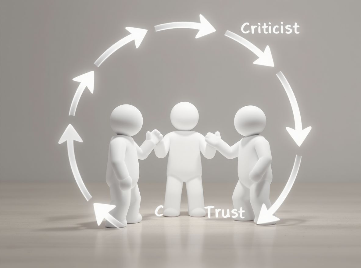 A kritika gyakran védekezéshez vezet, erősítve a bizalmatlanságot.
