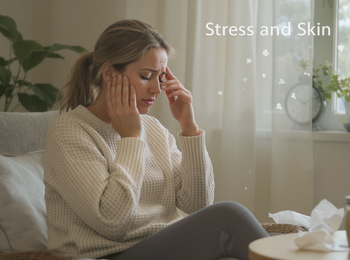 A stressz növeli a kortizol szintet, rombolja a bőrt.