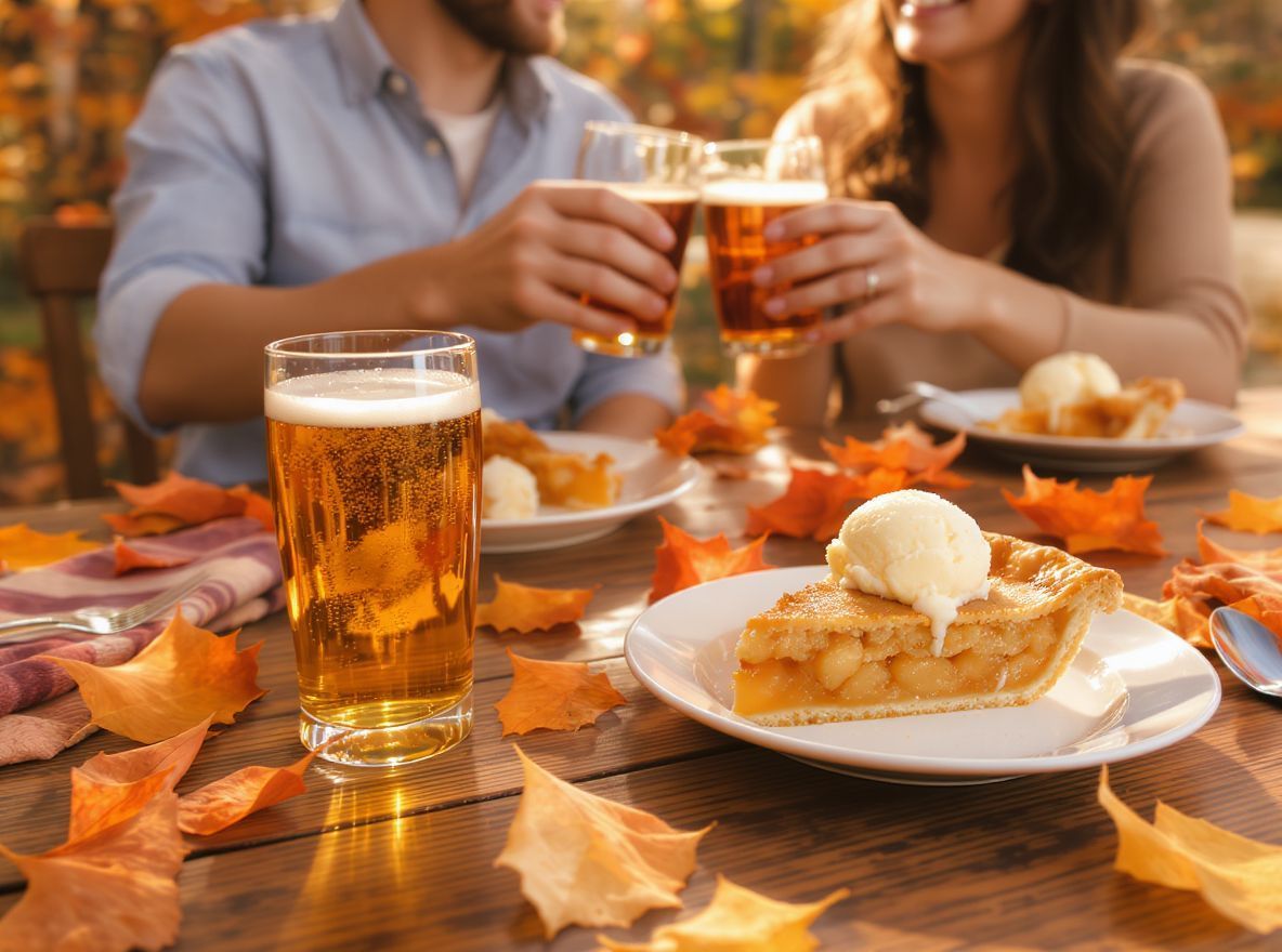 A cider és desszert egyedi ízei csodásan kiegészítik egymást.