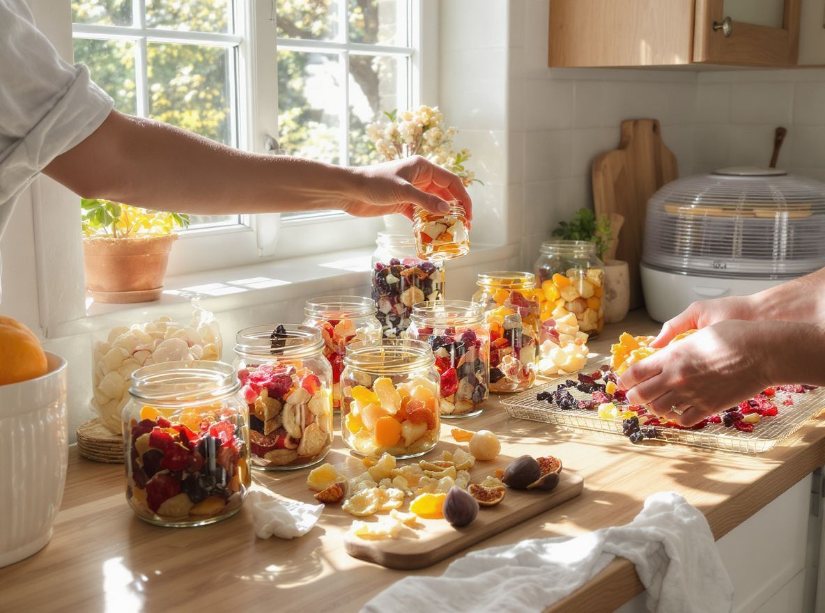 Az aszalt gyümölcsök hűvös, száraz helyen tárolandók.