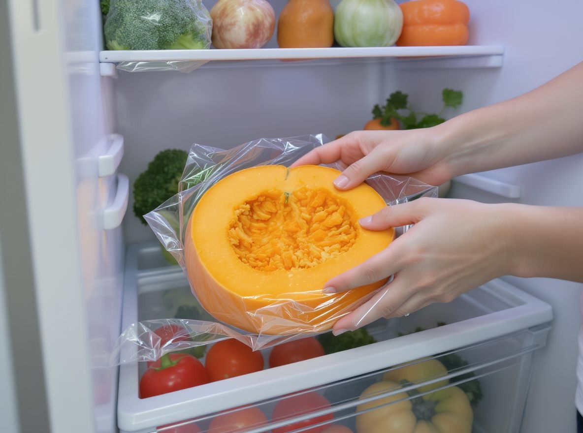 A felvágott sütőtök hűtőben 3-5 napig tárolható.