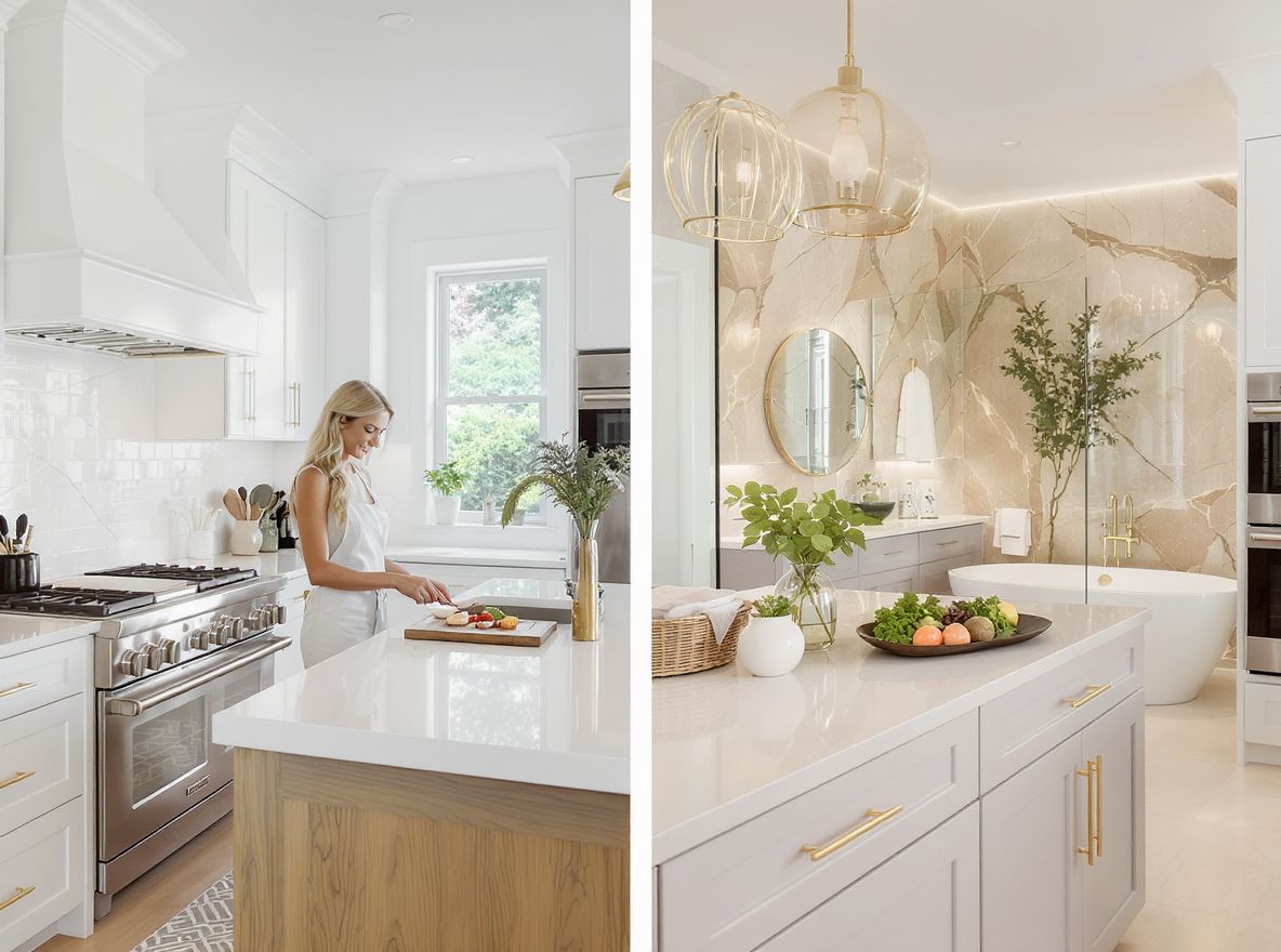 A konyhában és fürdőszobában a részletek fontosak.