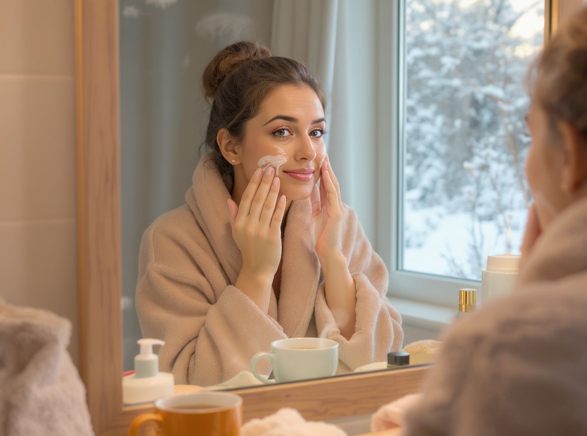 A reggeli hidratálás segít megvédeni a bőrt a hidegtől.