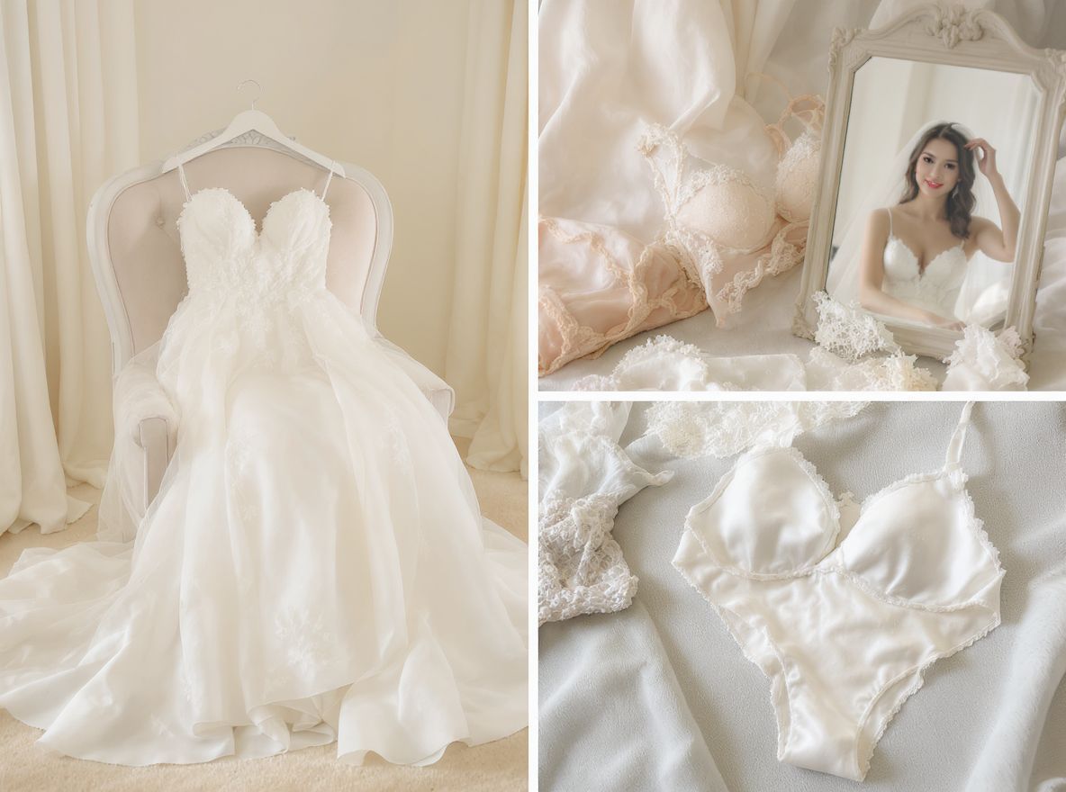 A láthatatlan fehérnemű javítja az önbizalmat esküvőn.