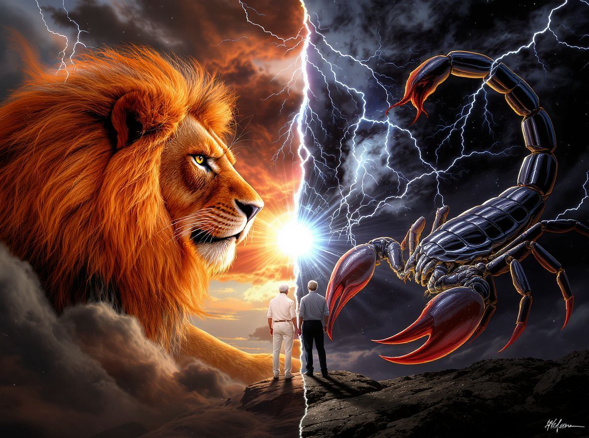 Az Oroszlán és Skorpió kapcsolata szenvedélyes, de destruktív.