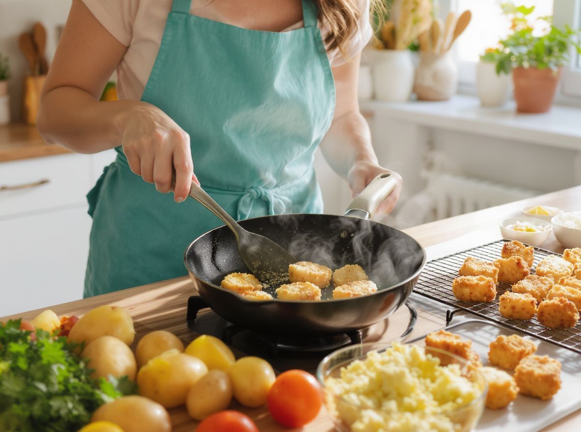 Az elősütés megakadályozza az étel állagának romlását.