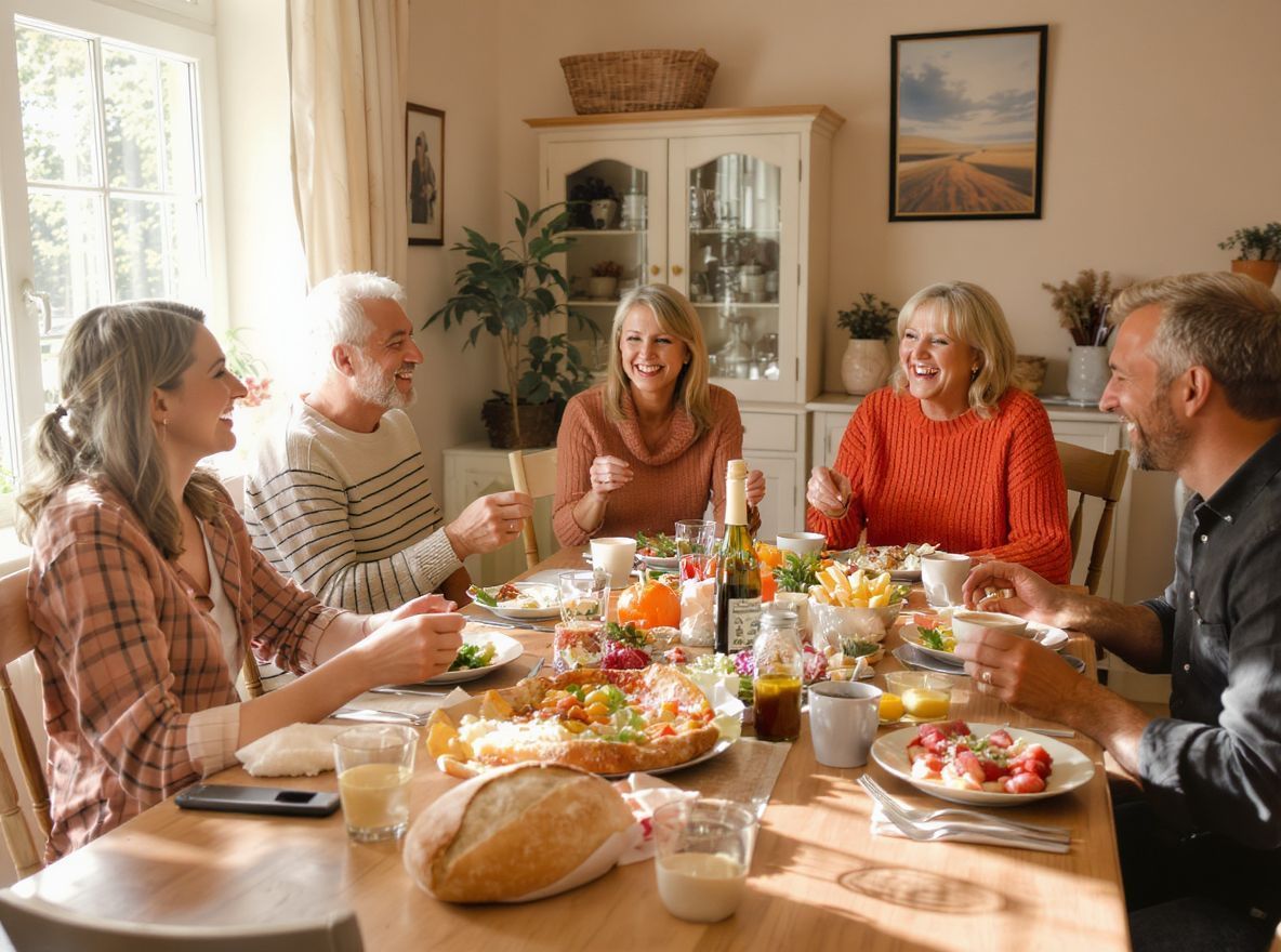 A közös étkezések erősítik a családi kötelékeket.