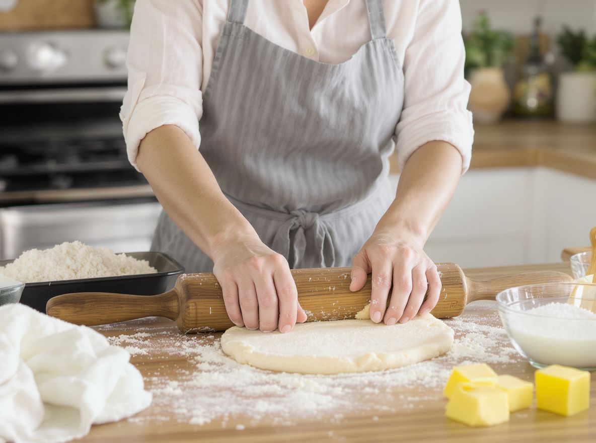 Az omlós tészta titka a hideg összetevők használata.