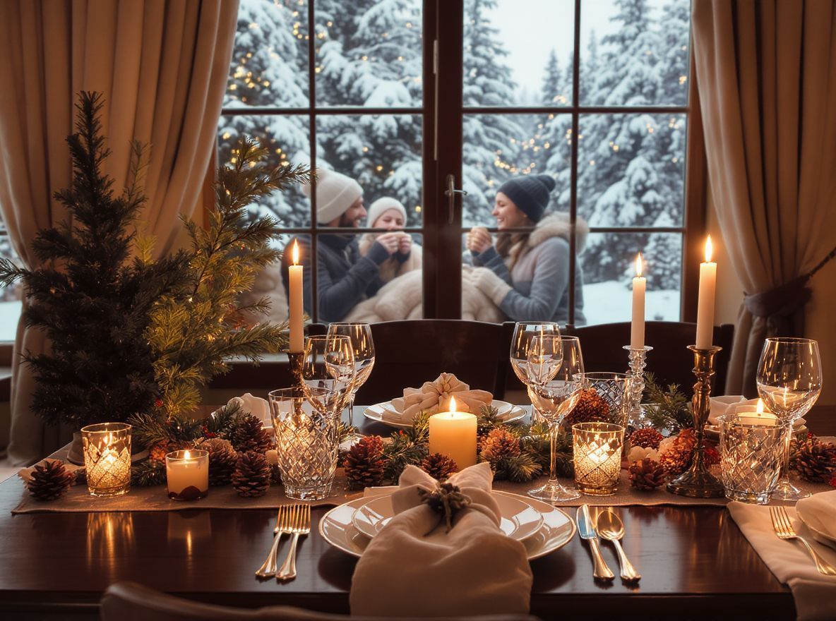 A színek és textúrák harmóniája teremti meg az ünnepi hangulatot.