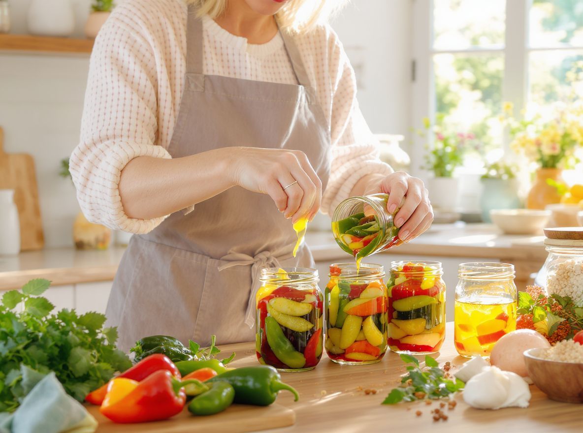 A savanyítás növeli a paprika tárolási idejét és ízét.