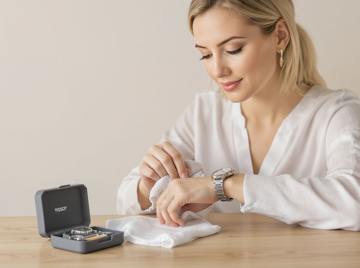 Rendszeres tisztítás és ápolás növeli az óra élettartamát.