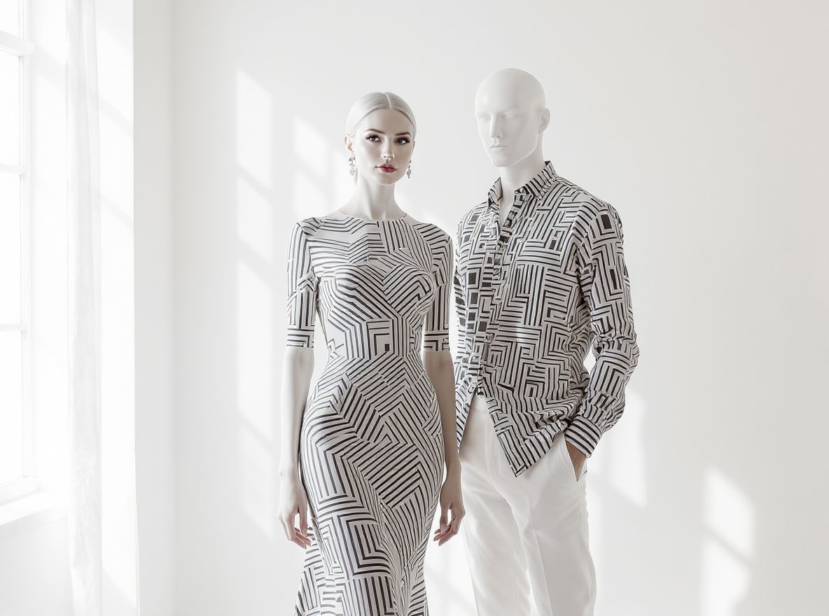 A minták optikai csalódásokat kelthetnek a testalkatban.