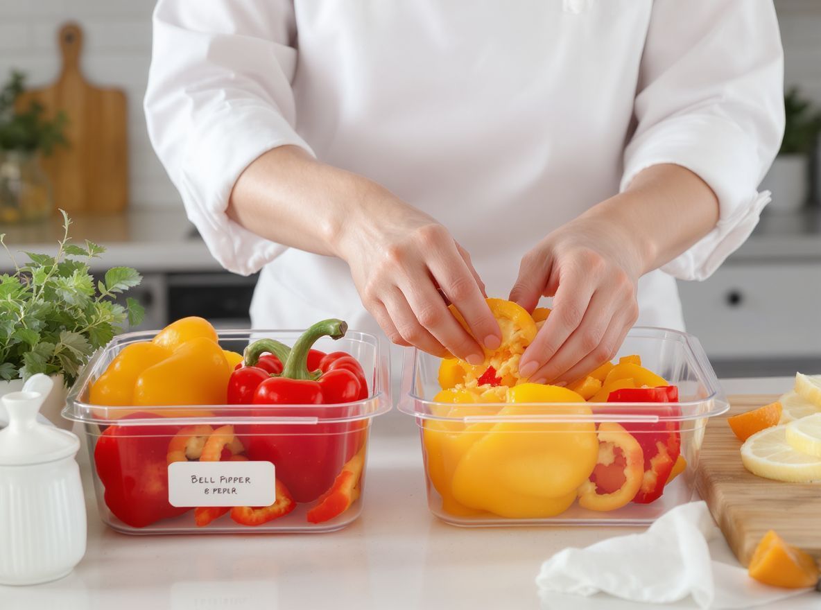 A paprika hűtőben 1-2 hétig friss marad.