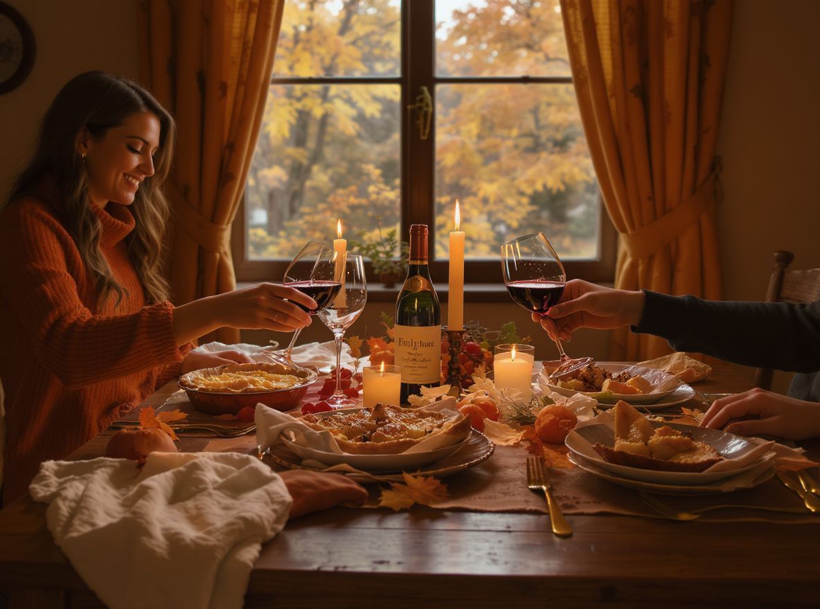 A vörösbor jól illik a sűrű őszi ételekhez.