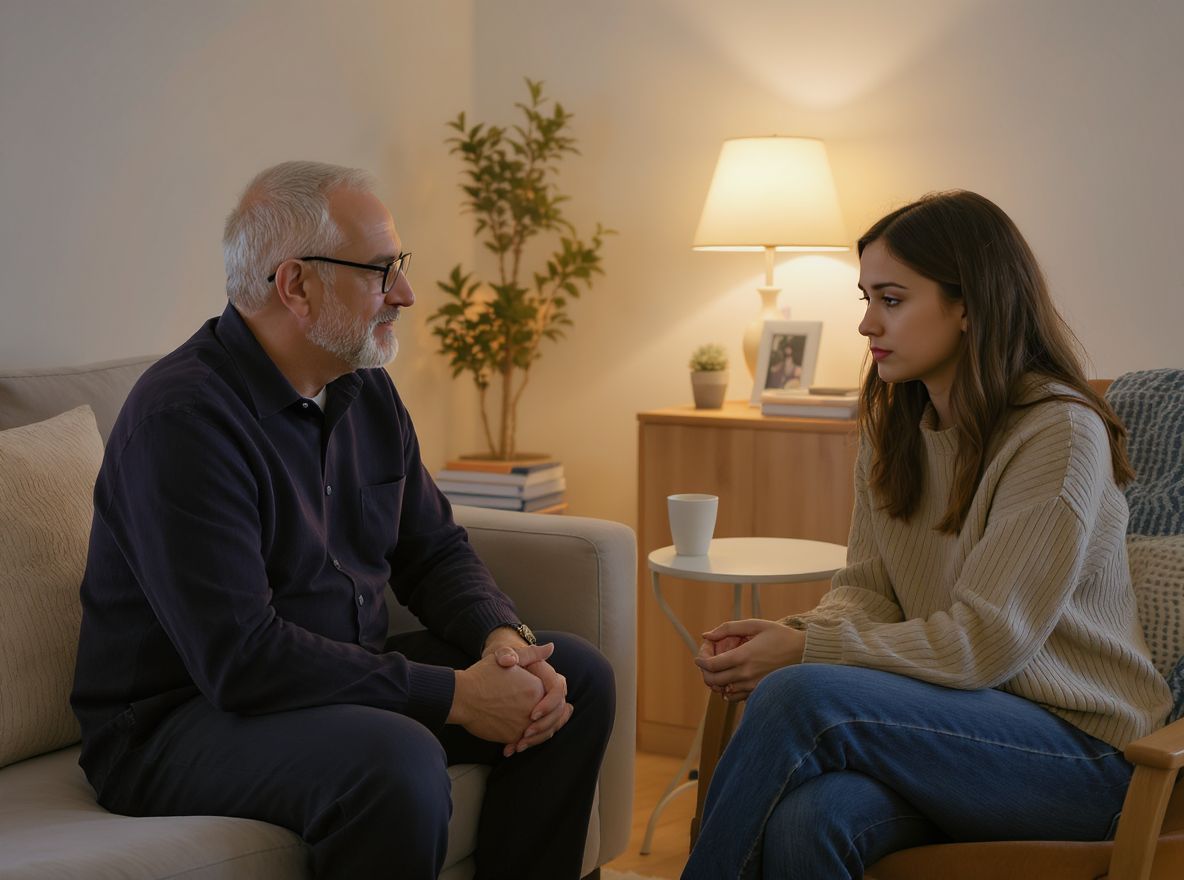 A pszichológus segíthet a fájdalmas érzelmek feldolgozásában.