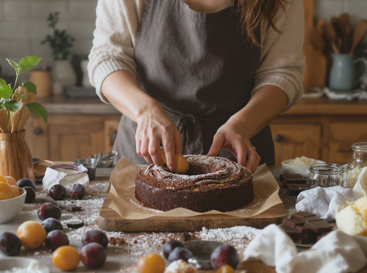 A szilva és csokoládé antioxidánsokban gazdag, egészséges kombináció.