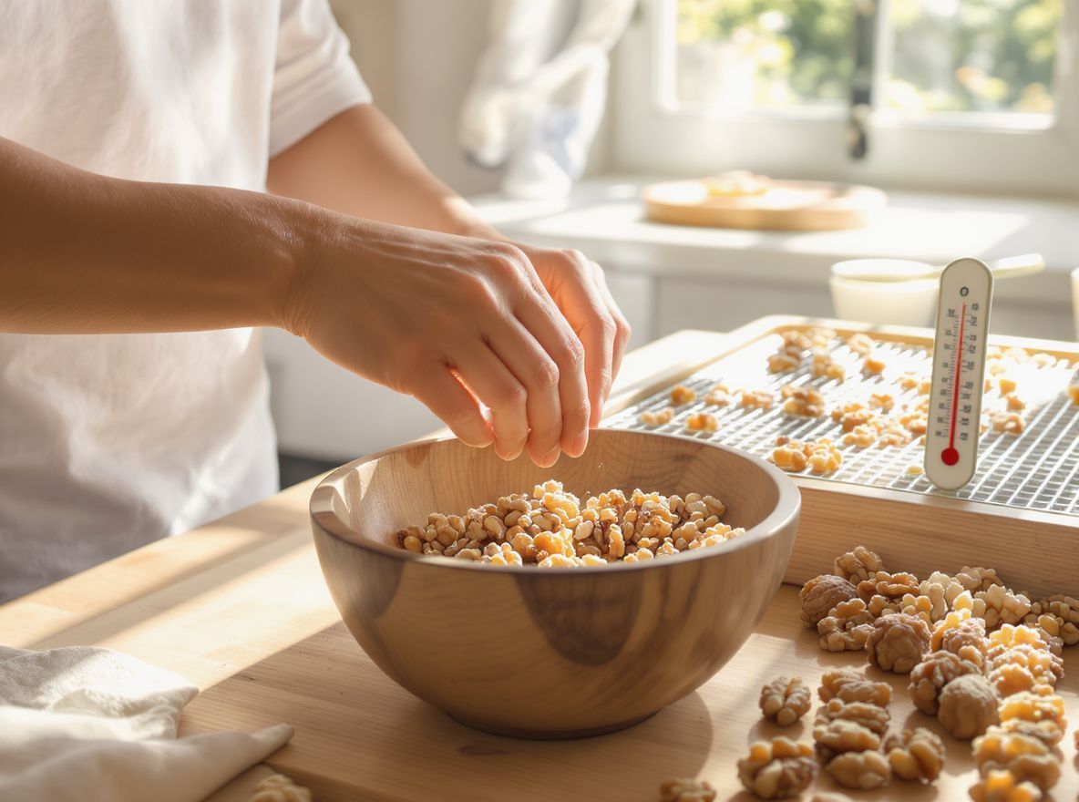 Az utóérlelés javítja a dió ízét és tápértékét.