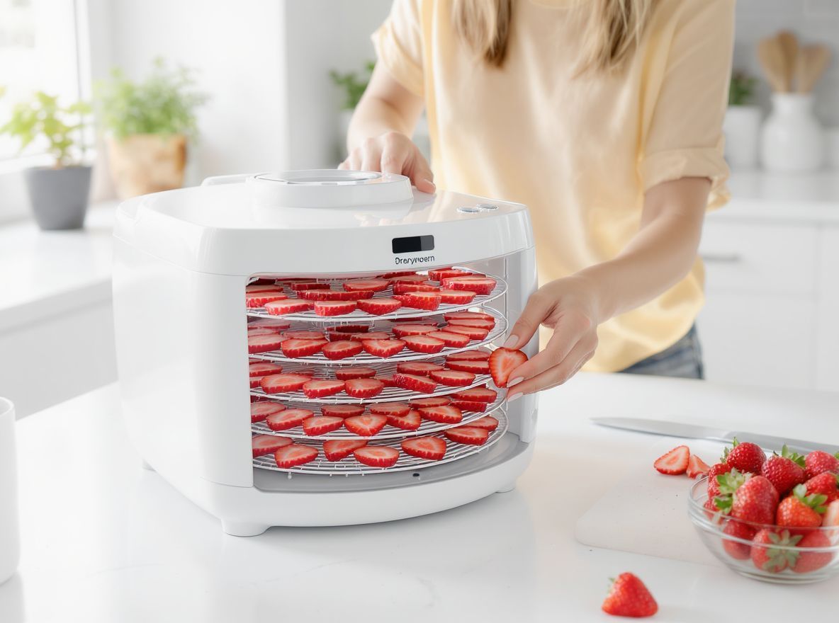 Az aszalógép megőrzi az eper ízét és tápanyagtartalmát.