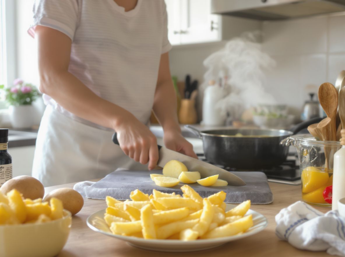 A túl alacsony hőmérséklet a hasábburgonya sütésénél gyakori hiba.